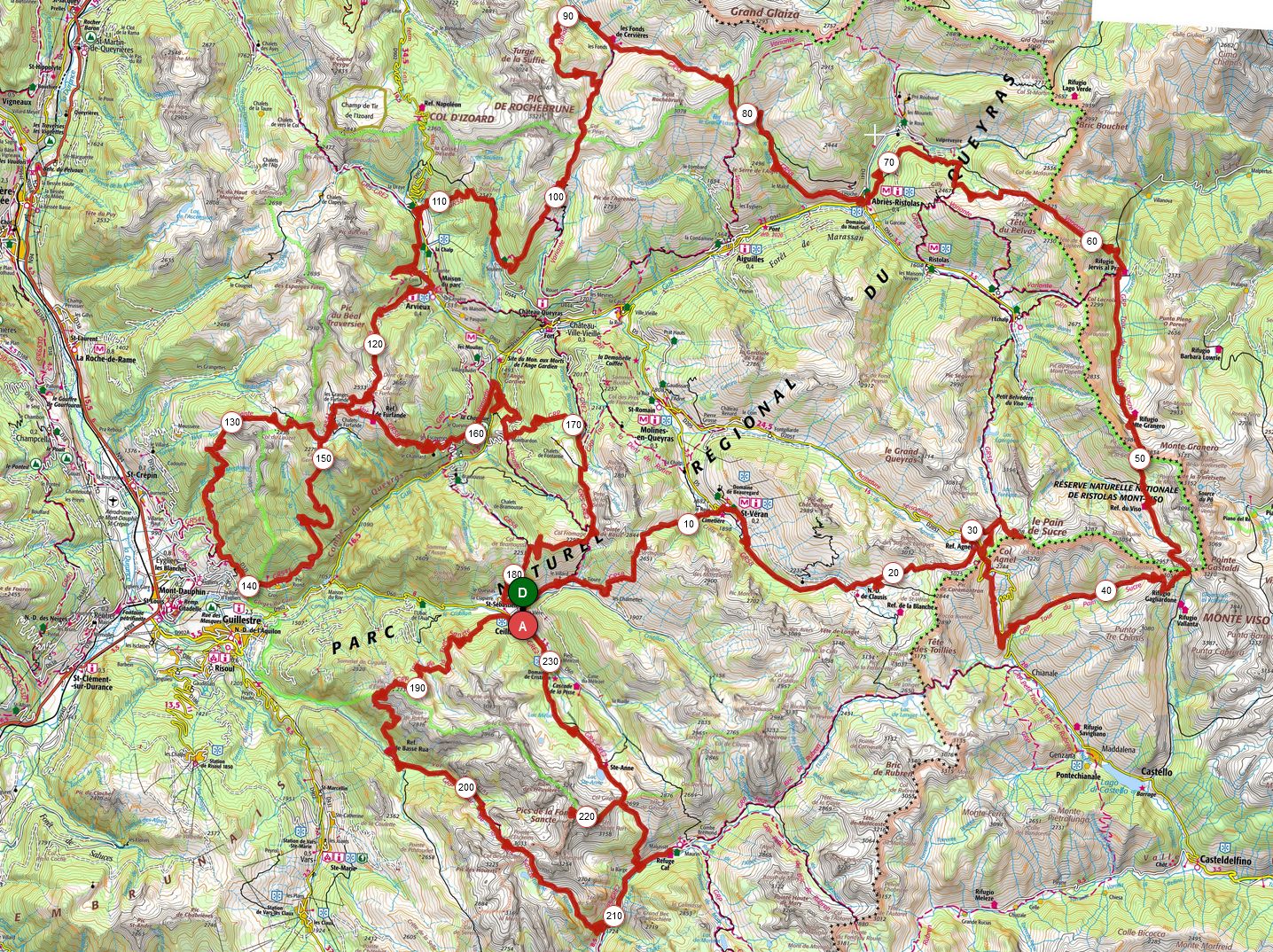 Occitanie-rando - Randonnée itinérante - 13 jours - Queyras - GR58 - GRP - Dent du Ratier - Font Sancte - Pain de Sucre