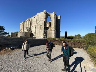 L'équipe Occitanie-rando à l'abbaye Saint-Félix-de-Monceau