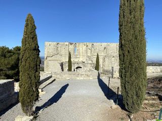 L'abbaye Saint-Félix-de-Monceau depuis le parc