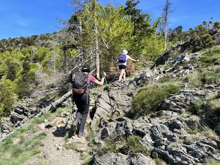 Equipe de choc pour une rando depuis Valleraugue, le sentier des 4000 marches