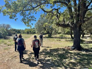 Randonnée à travers les chemins pastoraux traditionnels au Mas de Roussières