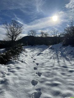 De l’Orb à l’Escandorgue sous la neige