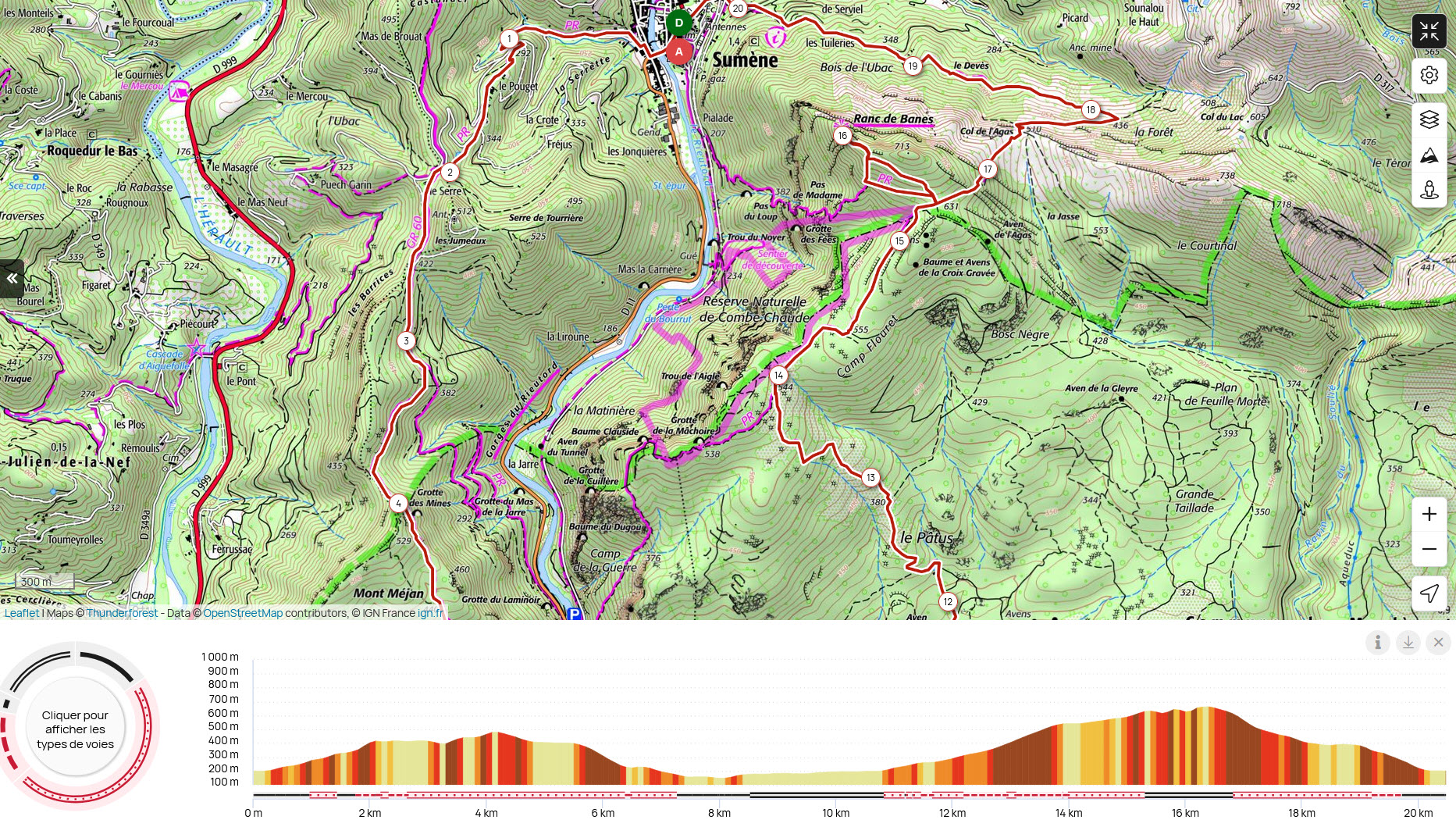 Occitanie-rando - Trekking - Gard - Sumène - Ganges - Ranc des Banes - Gorges du Rieutord