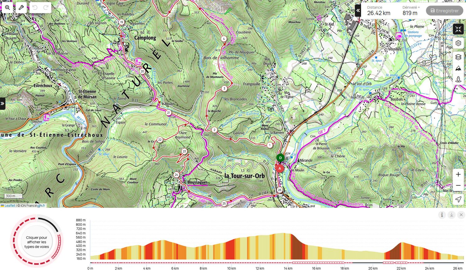 Occitanie-rando - Randonnée trekking - Hérault - Haut-Languedoc - La Tour-sur-Orb - Boussagues - Village Médiéval
