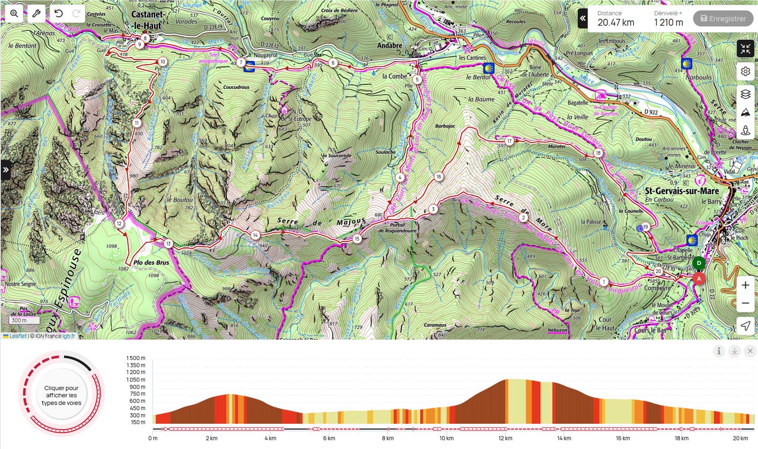 Occitanie-rando - Trekking - Hérault - Massif de l'Espinouse - Saint-Gervais-sur-Mare - Col de l'Ourtigas - Arête de Razigade Occitanie-rando - Trekking - Hérault - Massif de l'Espinouse - Saint-Gervais-sur-Mare - Col de l'Ourtigas - Arête de Razigade