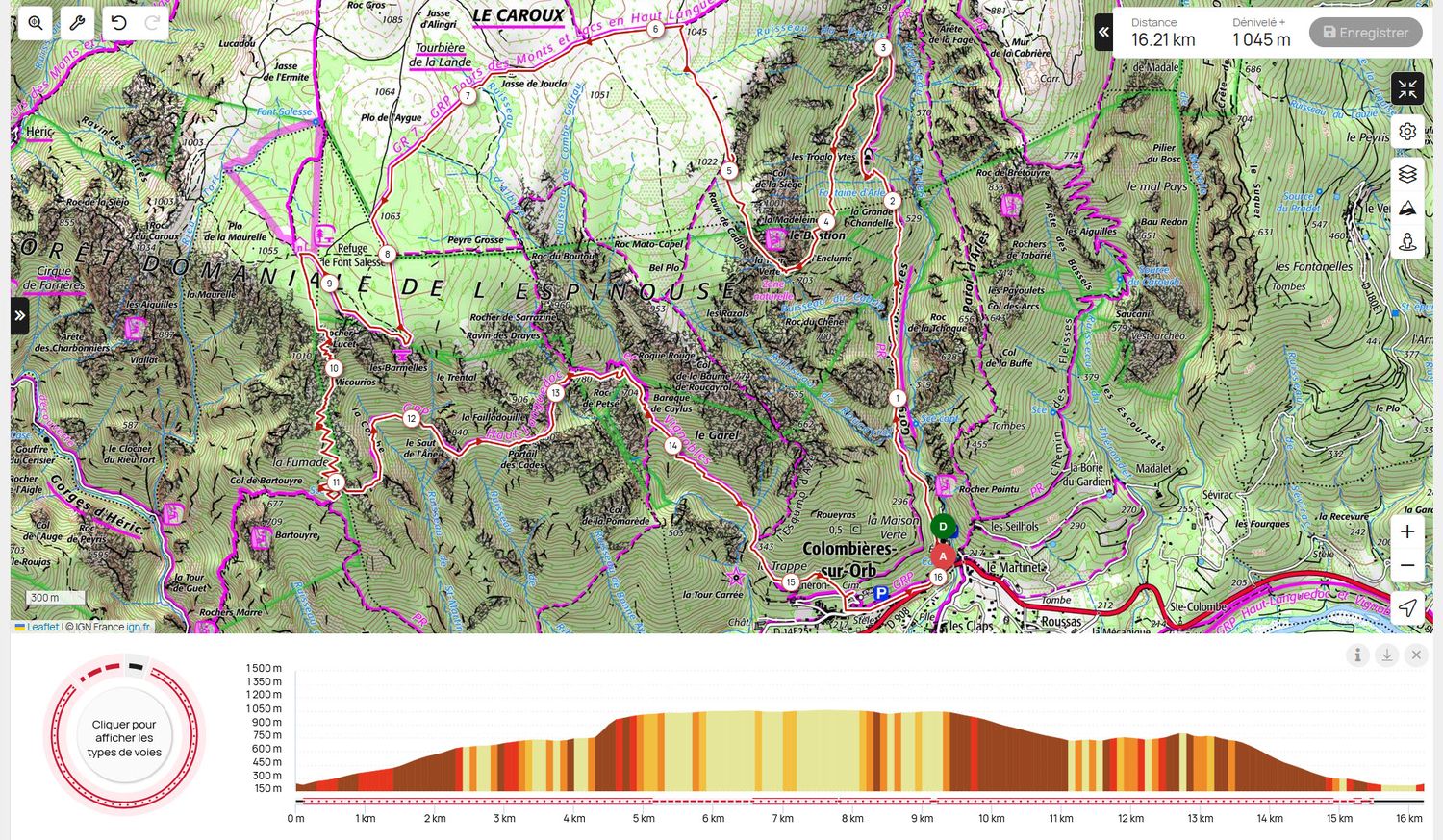 Occitanie-rando - Trekking - Hérault - Caroux - Colombières-sur-Orb - Les gorges de Colombières - Esquino d'Aze - Cadiol - Rouquayrol - le Bastion