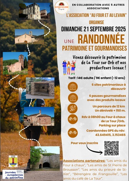 La Tour sur Orb - Rando Patrimoine et Gourmandises - 21 septembre 2025