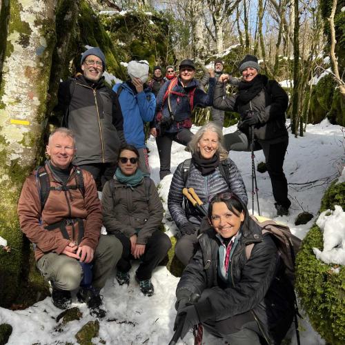 Occitanie Rando Randonnee Roqueredonde Foret Escandorgues Neige 103