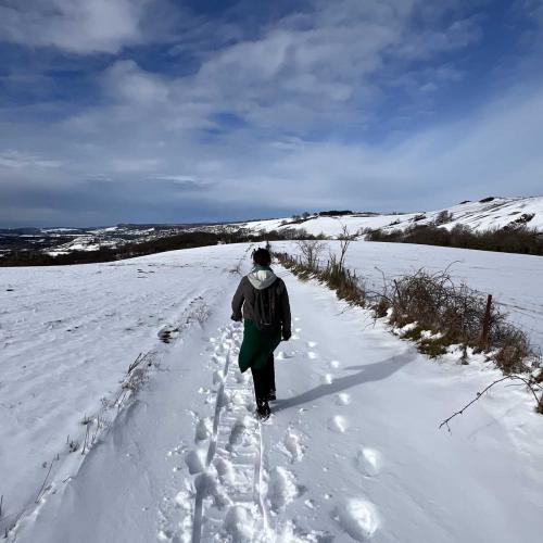 Occitanie Rando Randonnee Roqueredonde Foret Escandorgues Neige 112