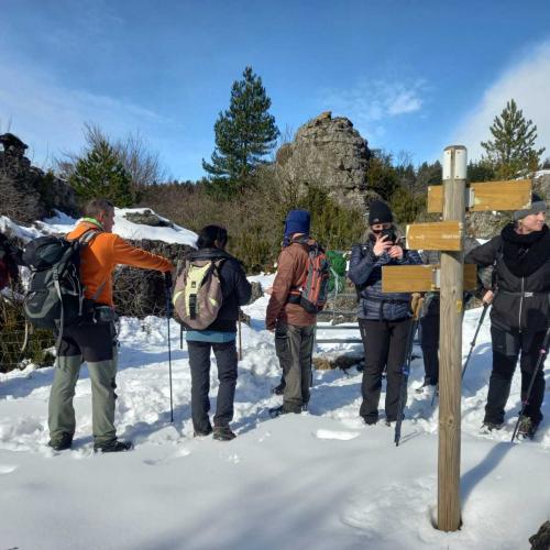 Occitanie Rando Randonnee Roqueredonde Foret Escandorgues Neige 12