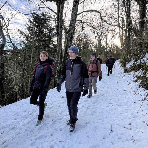 Occitanie Rando Randonnee Roqueredonde Foret Escandorgues Neige 23