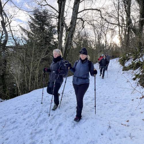 Occitanie Rando Randonnee Roqueredonde Foret Escandorgues Neige 25