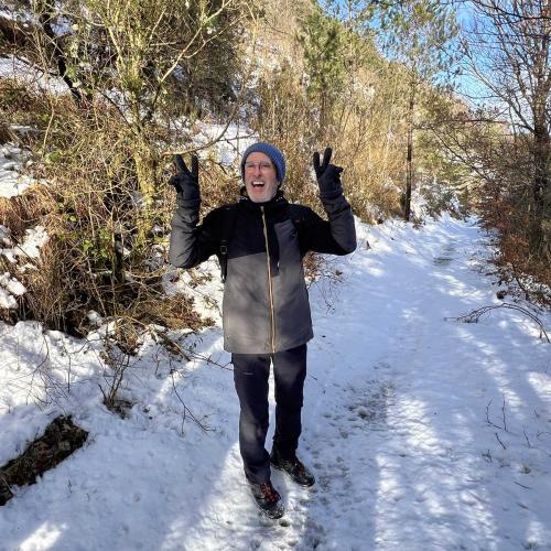 Occitanie Rando Randonnee Roqueredonde Foret Escandorgues Neige 32