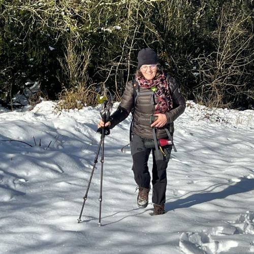 Occitanie Rando Randonnee Roqueredonde Foret Escandorgues Neige 47