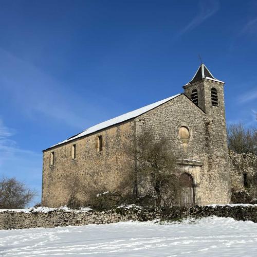 Occitanie Rando Randonnee Roqueredonde Foret Escandorgues Neige 59