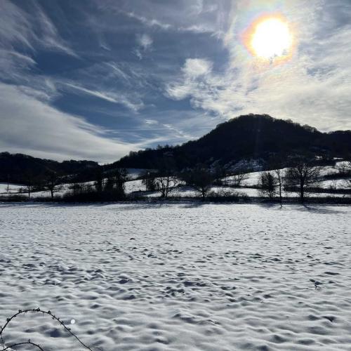 Occitanie Rando Randonnee Roqueredonde Foret Escandorgues Neige 61