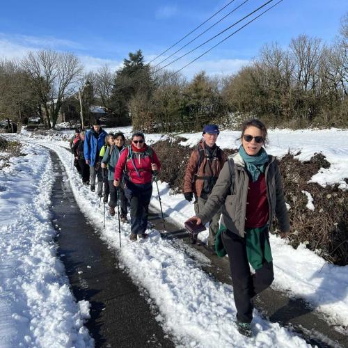 Occitanie Rando Randonnee Roqueredonde Foret Escandorgues Neige 62