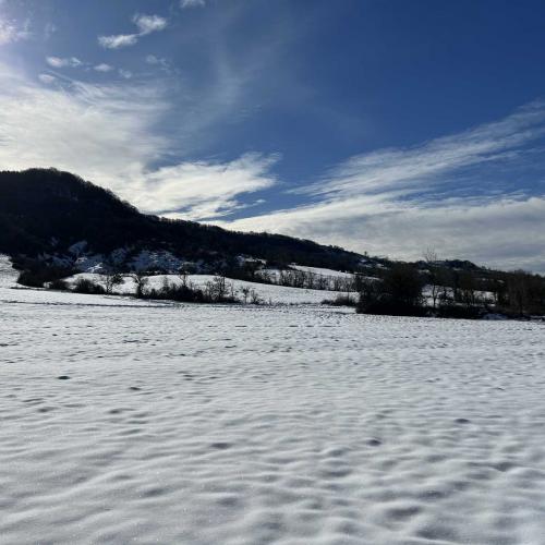 Occitanie Rando Randonnee Roqueredonde Foret Escandorgues Neige 64