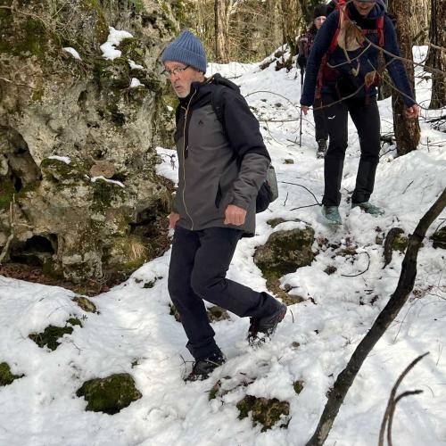 Occitanie Rando Randonnee Roqueredonde Foret Escandorgues Neige 91