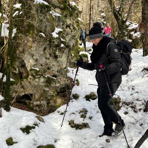 Occitanie Rando Randonnee Roqueredonde Foret Escandorgues Neige 94