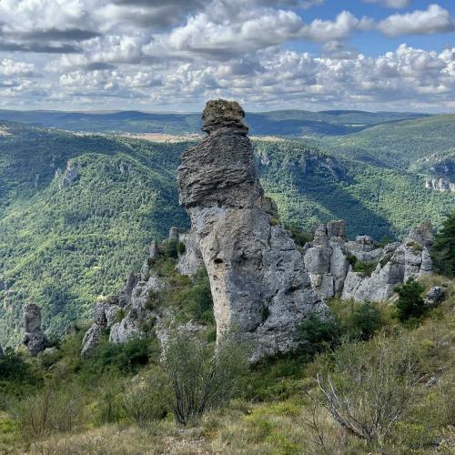 Occitanie Rando Trekking La Roque Sainte Larguerite Causse Noir Dourbie 67