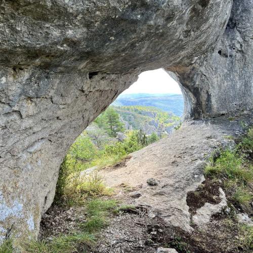 Occitanie Rando Trekking La Roque Sainte Larguerite Causse Noir Dourbie 74